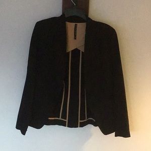 Fashionable brand name classic black blazer